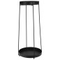 H&S Collection Soporte para macetas 2 piezas metal negro H&S Collection Soporte para macetas 2 piezas metal negro