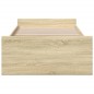 vidaXL Cama con cajones madera ingeniería roble Sonoma 90x190 cm vidaXL Cama con cajones madera ingeniería roble Sonoma 90x190 cm