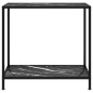 vidaXL Mesa de consola negro vidrio templado 80x35x75 cm vidaXL Mesa de consola negro vidrio templado 80x35x75 cm