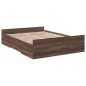vidaXL Cama con cajones madera de ingeniería marrón roble 120x200 cm vidaXL Cama con cajones madera de ingeniería marrón roble 120x200 cm