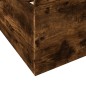 vidaXL Cama con cajones madera de ingeniería roble ahumado 90x190 cm
