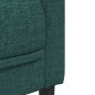 vidaXL Juego de sofás 3 piezas tela verde oscuro vidaXL Juego de sofás 3 piezas tela verde oscuro