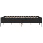 vidaXL Estructura de cama madera de ingeniería y metal negro 140x190cm vidaXL Estructura de cama madera de ingeniería y metal negro 140x190cm