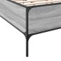 vidaXL Estructura cama madera ingeniería metal gris Sonoma 150x200 cm vidaXL Estructura cama madera ingeniería metal gris Sonoma 150x200 cm