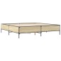 vidaXL Estructura cama madera ingeniería metal roble Sonoma 180x200 cm