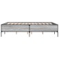 vidaXL Estructura cama madera ingeniería metal gris Sonoma 120x200 cm vidaXL Estructura cama madera ingeniería metal gris Sonoma 120x200 cm