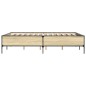 vidaXL Estructura cama madera ingeniería metal roble Sonoma 120x190 cm vidaXL Estructura cama madera ingeniería metal roble Sonoma 120x190 cm