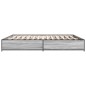 vidaXL Estructura cama madera ingeniería metal gris Sonoma 180x200 cm vidaXL Estructura cama madera ingeniería metal gris Sonoma 180x200 cm