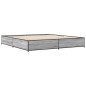 vidaXL Estructura cama madera ingeniería metal gris Sonoma 180x200 cm vidaXL Estructura cama madera ingeniería metal gris Sonoma 180x200 cm