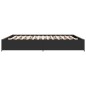 vidaXL Estructura de cama madera de ingeniería y metal negro 160x200cm vidaXL Estructura de cama madera de ingeniería y metal negro 160x200cm