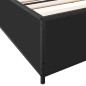vidaXL Estructura de cama madera de ingeniería y metal negro 160x200cm vidaXL Estructura de cama madera de ingeniería y metal negro 160x200cm