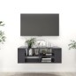 vidaXL Mueble de pared para TV madera contrachapada gris 102x35x35 cm vidaXL Mueble de pared para TV madera contrachapada gris 102x35x35 cm