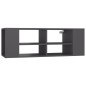 vidaXL Mueble de pared para TV madera contrachapada gris 102x35x35 cm vidaXL Mueble de pared para TV madera contrachapada gris 102x35x35 cm