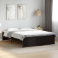 vidaXL Estructura de cama madera de ingeniería y metal negro 140x200cm vidaXL Estructura de cama madera de ingeniería y metal negro 140x200cm