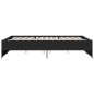 vidaXL Estructura de cama madera de ingeniería y metal negro 140x200cm vidaXL Estructura de cama madera de ingeniería y metal negro 140x200cm