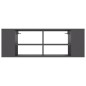 vidaXL Mueble de pared para TV madera contrachapada gris 102x35x35 cm vidaXL Mueble de pared para TV madera contrachapada gris 102x35x35 cm