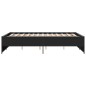 vidaXL Estructura de cama madera de ingeniería y metal negro 135x190cm vidaXL Estructura de cama madera de ingeniería y metal negro 135x190cm
