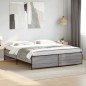 vidaXL Estructura cama madera ingeniería metal gris Sonoma 200x200 cm vidaXL Estructura cama madera ingeniería metal gris Sonoma 200x200 cm