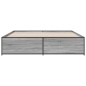 vidaXL Estructura cama madera ingeniería metal gris Sonoma 200x200 cm vidaXL Estructura cama madera ingeniería metal gris Sonoma 200x200 cm