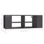 vidaXL Mueble de pared para TV madera contrachapada gris 102x35x35 cm vidaXL Mueble de pared para TV madera contrachapada gris 102x35x35 cm