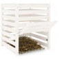 vidaXL Compostador de madera maciza de pino blanco 63,5x63,5x77,5 cm vidaXL Compostador de madera maciza de pino blanco 63,5x63,5x77,5 cm