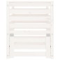 vidaXL Compostador de madera maciza de pino blanco 63,5x63,5x77,5 cm vidaXL Compostador de madera maciza de pino blanco 63,5x63,5x77,5 cm