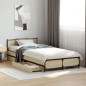 vidaXL Cama con cajones madera ingeniería roble Sonoma 100x200 cm vidaXL Cama con cajones madera ingeniería roble Sonoma 100x200 cm