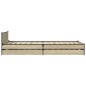 vidaXL Cama con cajones madera ingeniería roble Sonoma 100x200 cm vidaXL Cama con cajones madera ingeniería roble Sonoma 100x200 cm