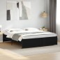 vidaXL Estructura de cama madera de ingeniería y metal negro 180x200cm