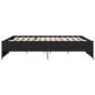 vidaXL Estructura de cama madera de ingeniería y metal negro 180x200cm