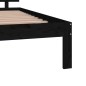 vidaXL Estructura de cama madera maciza negro 120x190 cm vidaXL Estructura de cama madera maciza negro 120x190 cm