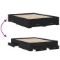vidaXL Cama con cajones madera de ingeniería negro 120x200 cm vidaXL Cama con cajones madera de ingeniería negro 120x200 cm