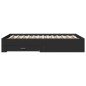 vidaXL Cama con cajones madera de ingeniería negro 140x190 cm vidaXL Cama con cajones madera de ingeniería negro 140x190 cm