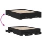 vidaXL Cama con cajones madera de ingeniería negro 140x190 cm vidaXL Cama con cajones madera de ingeniería negro 140x190 cm