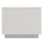vidaXL Mesa de centro de madera maciza de pino blanco 110x50x40 cm