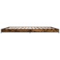 vidaXL Estructura cama madera ingeniería metal roble ahumado 200x200cm vidaXL Estructura cama madera ingeniería metal roble ahumado 200x200cm