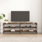vidaXL Mueble de TV madera contrachapada roble ahumado 160x30x50 cm vidaXL Mueble de TV madera contrachapada roble ahumado 160x30x50 cm