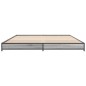 vidaXL Estructura cama madera ingeniería metal gris Sonoma 140x200 cm vidaXL Estructura cama madera ingeniería metal gris Sonoma 140x200 cm