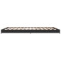 vidaXL Estructura de cama madera de ingeniería y metal negro 135x190cm vidaXL Estructura de cama madera de ingeniería y metal negro 135x190cm
