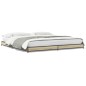 vidaXL Estructura cama madera ingeniería metal roble Sonoma 160x200 cm vidaXL Estructura cama madera ingeniería metal roble Sonoma 160x200 cm