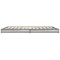 vidaXL Estructura cama madera ingeniería metal gris Sonoma 120x200 cm