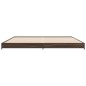 vidaXL Estructura cama madera ingeniería metal marrón roble 160x200 cm vidaXL Estructura cama madera ingeniería metal marrón roble 160x200 cm