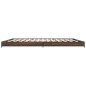 vidaXL Estructura cama madera ingeniería metal marrón roble 160x200 cm vidaXL Estructura cama madera ingeniería metal marrón roble 160x200 cm