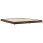 vidaXL Estructura cama madera ingeniería metal marrón roble 160x200 cm vidaXL Estructura cama madera ingeniería metal marrón roble 160x200 cm