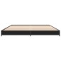 vidaXL Estructura de cama madera de ingeniería y metal negro 140x190cm vidaXL Estructura de cama madera de ingeniería y metal negro 140x190cm