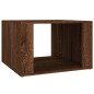 vidaXL Mesita de noche madera contrachapada marrón roble 57x55x36 cm vidaXL Mesita de noche madera contrachapada marrón roble 57x55x36 cm
