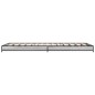 vidaXL Estructura cama madera ingeniería metal gris Sonoma 75x190 cm vidaXL Estructura cama madera ingeniería metal gris Sonoma 75x190 cm