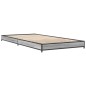 vidaXL Estructura cama madera ingeniería metal gris Sonoma 75x190 cm vidaXL Estructura cama madera ingeniería metal gris Sonoma 75x190 cm