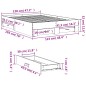 vidaXL Cama con cajones madera de ingeniería roble Sonoma 120x190 cm vidaXL Cama con cajones madera de ingeniería roble Sonoma 120x190 cm