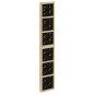 vidaXL Biombo separador 4 paneles madera maciza Paulownia marrón negro vidaXL Biombo separador 4 paneles madera maciza Paulownia marrón negro